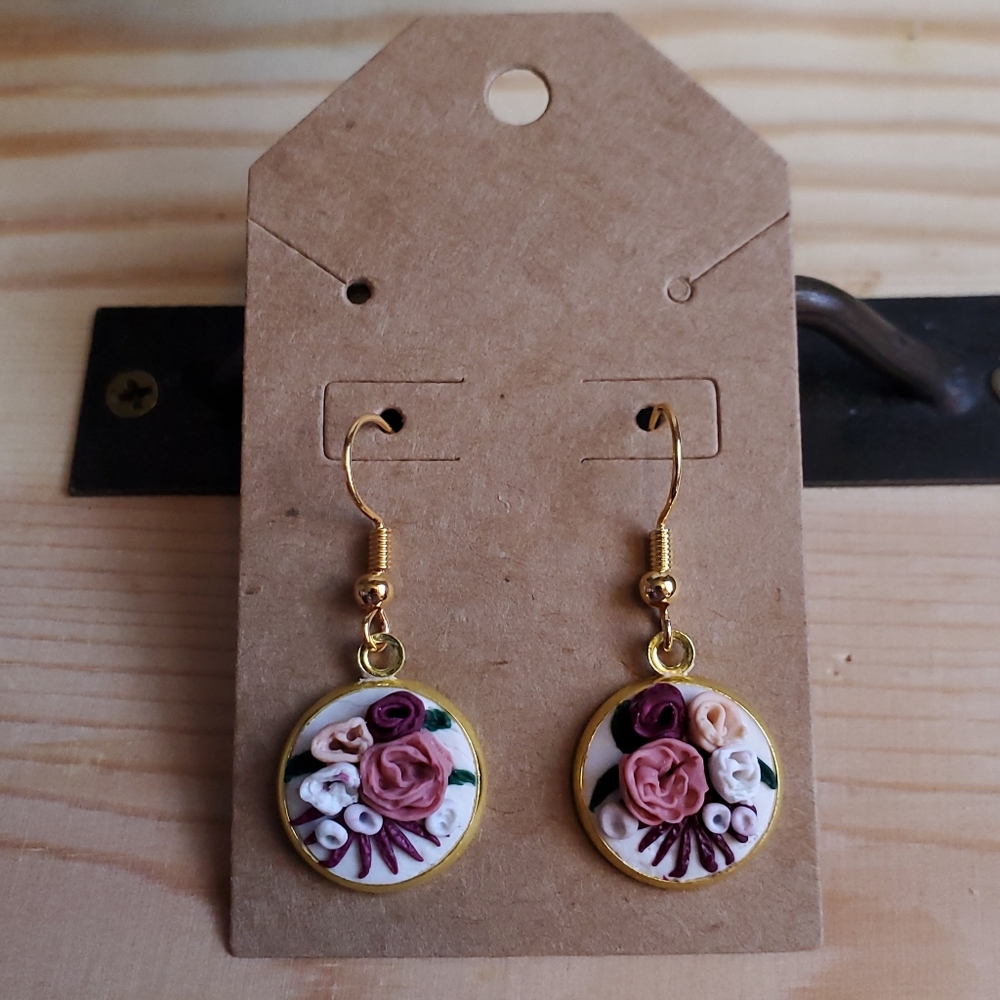 Polymer clay earrings